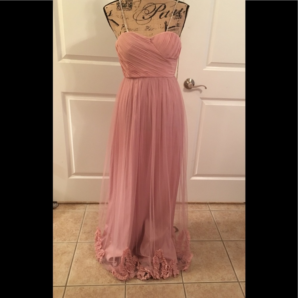 GB Dusty Rose Blush Dress Prom Bridesmaid XS